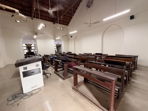 Lecture Hall at Secondary Training College, from the college-supplied photograph collection